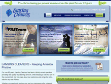 Tablet Screenshot of lansingcleaners.com